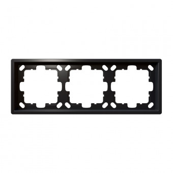 Рамка серия FD 3-постовая, цвет Никель, FD1003NI, Jasmart