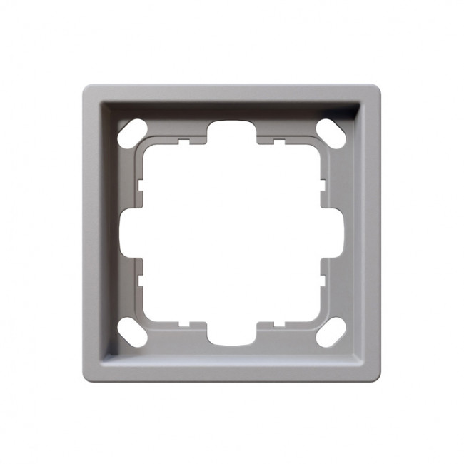 Рамка серия FD 1-постовая, цвет Белый матовый (soft touch), FD1001PWM, Jasmart