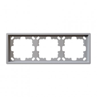 Рамка серия FD 3-постовая, цвет Белый матовый (soft touch), FD1003PWM, Jasmart