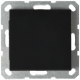 Звонковый механизм 10A 250V~ с накладкой, цвет черный матовый (soft touch), G3010PB, JASMART