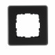 G-Glass Стеклянная матовая закругленная рамка 1 пост , цвет черный, G1001GB-RM, Jasmart