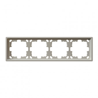 Рамка серия FD 4-постовая, цвет Сахара, FD1004SH, Jasmart