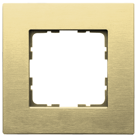 Рамка 1-постовая, алюминий Champagne Gold, G1001AG, JASMART