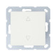 Выключатель одноклавишный для штор 10A 250V~ с накладкой, цвет слоновая кость, G3018V, Jasmart