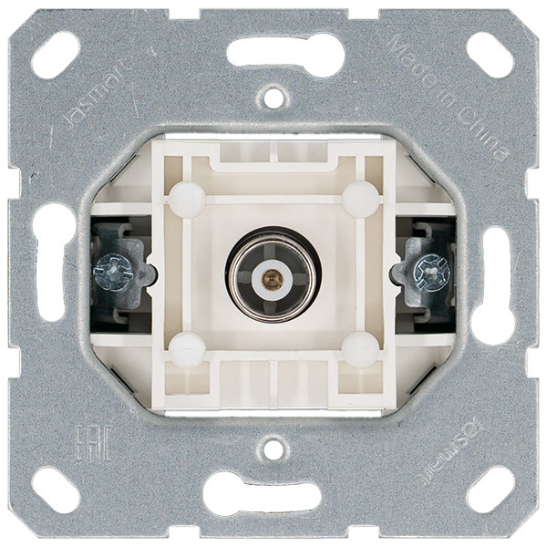 Розетка TV ?9.5mm оконечная с накладкой, цвет Тауп, G6001T, Jasmart