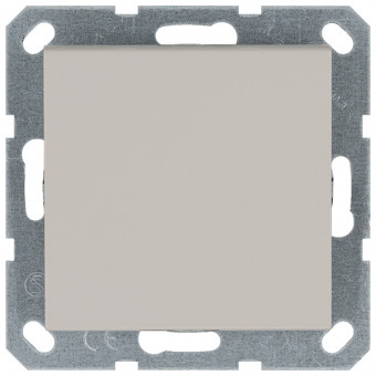 Выключатель одноклавишный перекрестный 10A 250V~ с накладкой, цвет Тауп, G3013T, Jasmart