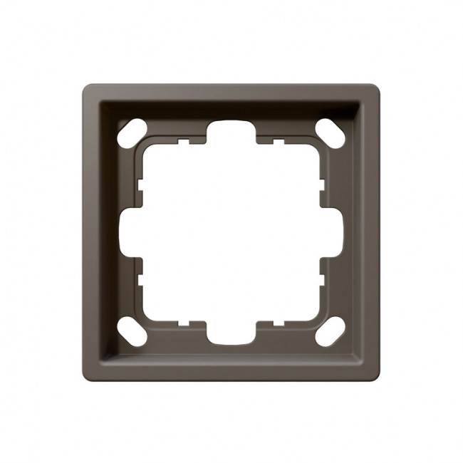 Рамка серия FD 1-постовая, цвет матовый Тауп (soft touch), FD1001PTM, Jasmart
