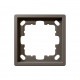 Рамка серия FD 1-постовая, цвет матовый Тауп (soft touch), FD1001PTM, Jasmart