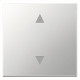 Выключатель одноклавишный для штор 10A 250V~ с накладкой, цвет Алюминий, FD3018BR, Jasmart