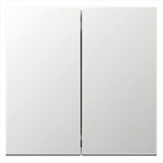 Звонковый механизм 2 клавишный с переключающим контактом  10А, 250В, цвет Алюминий, FD3020BR, Jasmart