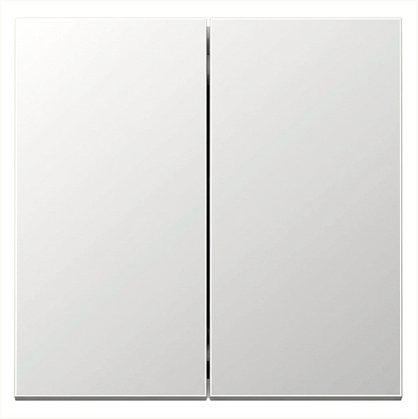 Звонковый механизм 2 клавишный с переключающим контактом  10А, 250В, цвет Алюминий, FD3020BR, Jasmart