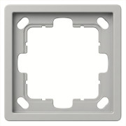 Рамка серия FD 1-постовая, цвет Алюминий, FD1001BR, Jasmart