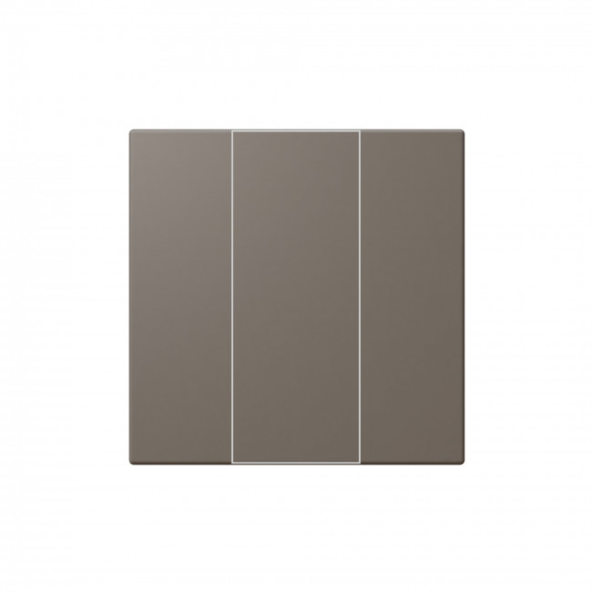 Выключатель трехклавишный 10A 250V~с накладкой, цвет матовый Тауп (soft touch), FD3031PTM, Jasmart