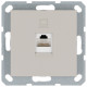 Интернет-розетка RJ45 с накладкой, цвет Тауп, G6105T, JASMART