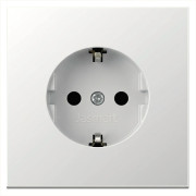 Розетка SCHUKO© с защитными шторками 16A 250V~ 2P+T, цвет Алюминий, FD5501BR, Jasmart