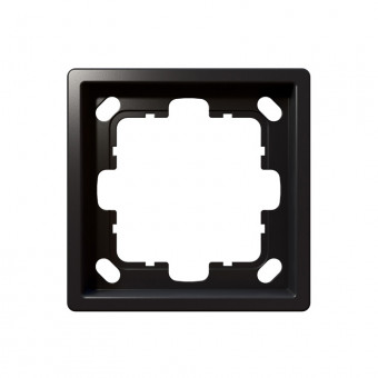 Рамка серия FD 1-постовая, цвет Никель, FD1001NI, Jasmart